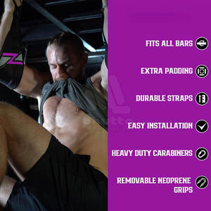 Sangles abdominales réglables en nylon et polyester de qualité supérieure, légères, pour la stabilité, la musculation et l'haltérophilie - Product Image 5