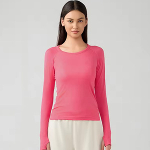 Chemises à manches longues brodées personnalisées pour femmes, style streetwear, en coton avec impression en relief, marque privée, vente en gros - Product Image 6