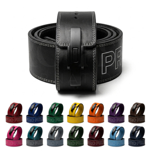 Cinturón de Cuero Genuino Personalizado de Alta Resistencia, Color Negro, para Levantamiento de Pesas, Entrenamiento en Gimnasio, Cinturón de Soporte de Fuerza de Alta Resistencia - Product Image 1