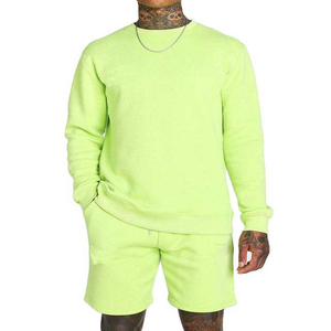 Ensemble T-shirt et short deux pièces pour homme en jersey de coton respirant de qualité supérieure, coupe ajustée, idéal pour l'entraînement sportif estival - Product Image 4