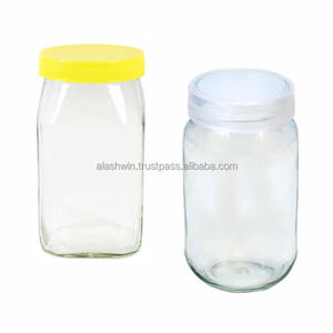 Alta Venta de tarro de miel de vidrio de calidad superior Base transparente Almacenamiento de cocina Contenedor de alimentos con tapa hermética al aire al por mayor - Product Image 3