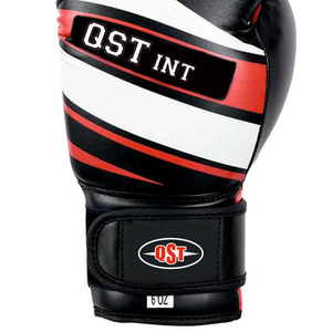 Gants de boxe en cuir synthétique QST INTERNATIONAL 10oz 12oz avec fermeture auto-agrippante, support de poignet rembourré, pour débutants et entraînement quotidien - Product Image 5