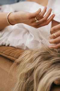 Anillo de compromiso solitario con diamante radiante de 3.02 CT cultivado en laboratorio para mujer, oro sólido de 14K, regalo de boda para parejas - Product Image 4