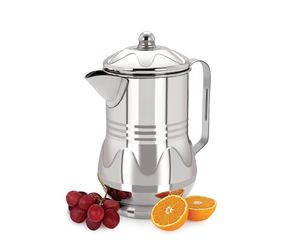 Jarra de Acero Inoxidable Aislada para Servir Agua y Jugos con Tapa y Asa, Acabado Premium, Jarra Aqua Spiral - Product Image 3