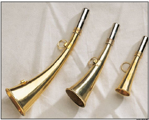 Corne de chasse vintage en laiton avec chaîne, style antique, corne décorative pour le chasseur, corne nautique en laiton, décoration rustique pour la maison, cadeau - Product Image 4