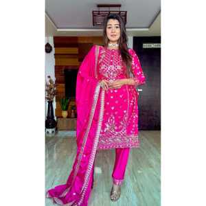 ชุดราตรีดีไซเนอร์มีสไตล์ชุดปาร์ตี้สวมใส่ด้านบน-plazzo and dupatta - Product Image 6