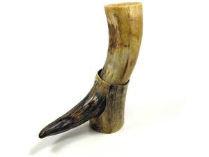Chopes à bière tendance en corne polie grande taille avec support, motif animalier, pour fêtes d'anniversaire et bars - Product Image 3