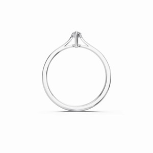 Anillo Solitario con Diamante CVD Cultivado en Laboratorio, Corte Marquesa, Certificado por IGI, Oro Blanco de 18K - Product Image 3
