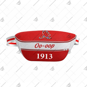 Custom Wholesale Greek Delta | Sigma | Theta Sorority Clothing Embroidered Faux Leather Fanny Pack Bag - Product Image 2