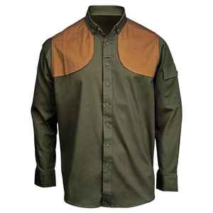 Logo brodé personnalisé, camouflage, chemise à manches courtes pour homme, légère, de haute qualité, en toile, imperméable, coupe-vent, pour la chasse - Product Image 1