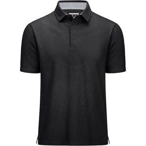 Camisa de Golf para Hombre, Transpirable, de Manga Corta, Algodón Piqué, 3 Botones, Corte Clásico, Informal, de Alto Rendimiento - Product Image 1