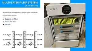 Collecteur de fumées industriel Dr.Air BM-302 avec ventilateur sans balais – Extraction de fumée de soudage, CNC et laser haute efficacité - Product Image 6