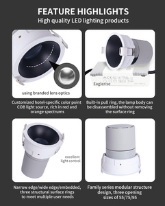 Foco Empotrable <span class=keywords><strong>LED</strong></span> de 20W con Ángulo de Haz Ajustable y Antideslumbrante, Fácil de Instalar, Modular y Extraíble - Product Image 3