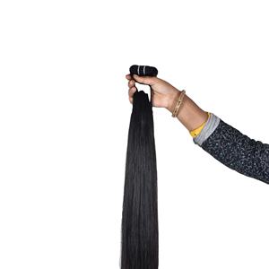 Cabello humano virgen Remy indio crudo de doble trama a máquina al por mayor, cabello humano natural liso sedoso sin procesar - Product Image 6