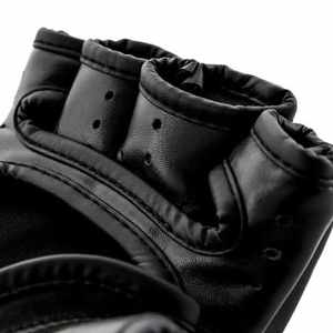 Gants de MMA en cuir PVC noir avec surpiqûres rouges, prix bas, haute qualité, OEM 2026, pour l'entraînement de boxe, meilleure qualité - Product Image 5