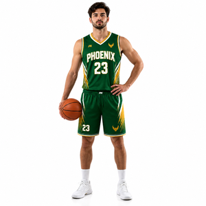 Conjunto de Camiseta y Pantalones Cortos de Baloncesto Personalizados con Sublimación, Ropa Deportiva Transpirable de Alto Rendimiento para Entrenamiento y Partidos - Product Image 4