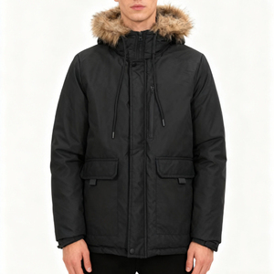 Premium Quality Winter Outdoor Climbing Parka <b>Jackets</b> Hooded Faux Fur Collar Zipper Padded <b>Jacket</b> <b>With</b> Quilted <b>Lining</b> OEM - Product Image 2