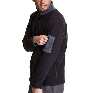 Veste polaire personnalisée pour homme, vêtements thermiques pour le camping et la chasse, polaire épaisse et chaude, col montant, poche zippée, OEM - Product Image 2