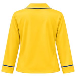 Conjunto de Pijama de Dos Piezas para Mujer, Camiseta de Manga Larga con Botones y Pantalones con Cintura Elástica, Logotipo Personalizado, Ropa de Dormir Suave y Cómoda - Product Image 5