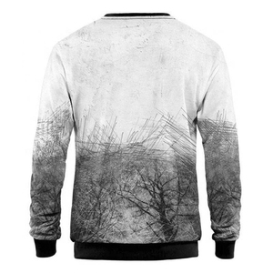 เสื้อสเวตเชิ้ตคอกลมผู้ชาย ทรงปกติ ผ้าถักโพลีเอสเตอร์ ลายต้นไม้ แขนยาว สไตล์ลำลอง สำหรับฤดูใบไม้ร่วง - Product Image 2
