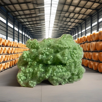 Fibres de polyester synthétiques vierges Vikohasan 15D 2D vertes de haute qualité, ignifuges, creuses, pour le filage du béton