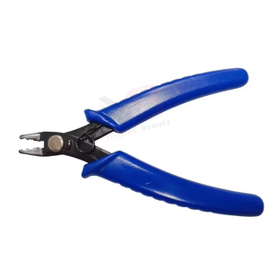 Pinzas Profesionales para Extensiones de Cabello con Herramientas Multifuncionales Sostenibles para Extensiones de Cabello con Mango Metálico Azul - Product Image 2