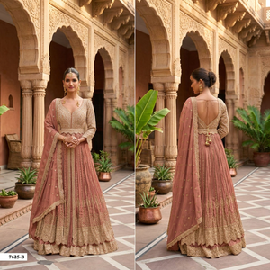 Tenue traditionnelle brodée pour femmes, élégante robe indienne et pakistanaise Salwar, disponible au meilleur prix - Product Image 2