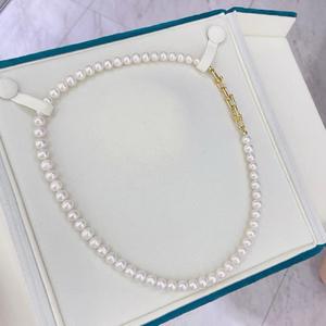 จี้เพชรคลาสสิกสามเม็ดเงินแท้ S925 พร้อมสร้อยคอไข่มุกน้ำจืดสีขาวขนาดใหญ่ ดีไซน์หรูหรา - Product Image 2