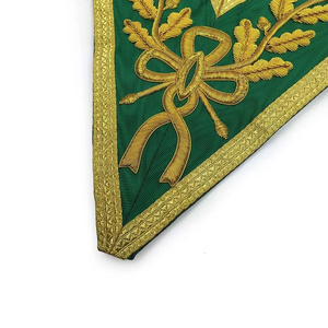 Collier maçonnique de haute qualité, tous les degrés, pour loge, broderie artisanale avec bijoux personnalisés. - Product Image 6