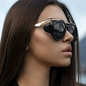 Personality High-End UV400 Full Rim <b>Square</b> <b>Sunglasses</b> 2024 New European American Street Style Internet Celebrity Same Style - Product Image 4