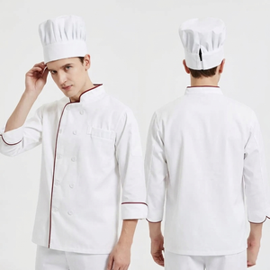 Breathable Cotton Chef Hat 200 GSM Black Cooking Cap Custom Logo Embroidery Restaurant Use <b>Kitchen</b> Uniform - Product Image 2