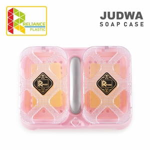 Soap Case Dual Compartment Transparent With Lid Easy Cleaning Modern <b>Bath</b> Accessory - Product Image 4