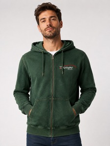 Heavyweight Cotton Fleece Full <b>Zip</b> <b>Hooded</b> Sweatshirt Casual top quality best fashion Streetwear Jacket Supplier Style - Product Image 1