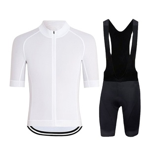 Ensemble de maillot de cyclisme pour homme, orange, manches courtes, short à bretelles noir, kit de sport respirant - Product Image 4