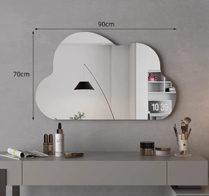 Miroir intelligent LED rétroéclairé irrégulier avec capteur tactile anti-buée, design moderne, mural, en verre, pour salle de bain, idéal pour Bar Mitzvah - Product Image 3