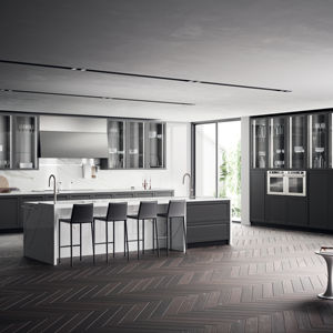 Meubles de cuisine modulaires de luxe en bois du Vietnam, armoires de base de cuisine en mélamine écologique, design moderne et personnalisé, par JY Project - Product Image 2