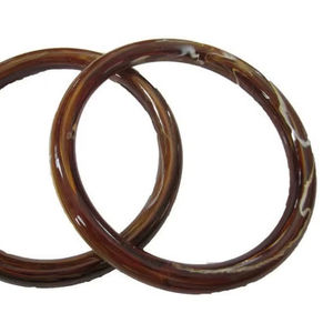 Elegante Bolso de Mano de Resina Verde con Asa de Cuentas, Bolso de Noche Acrílico con Efecto Mármol Rectangular, Bolso de Fiesta para Mujer - Product Image 1