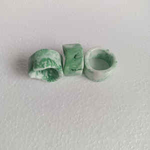 แหวนรองจานเรซิ่นคุณภาพสูงสุด งานแฮนด์เมด ตกแต่งโต๊ะปาร์ตี้ ดีไซน์เกาหลีทันสมัย เป็นมิตรกับสิ่งแวดล้อม ขนาดพรีเมียม - Product Image 3