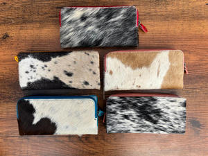 Nueva Cartera de cuero de vaca reciclada hecha a mano Real, superventas, carteras de cuero de lujo con estilo Vintage únicas para mujer - Product Image 4