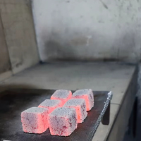 Charbon Coco Gold de Merades d'Indonésie, briquettes écologiques de qualité supérieure à faible teneur en cendres et à haute chaleur, exportées au Pakistan pour les salons de chicha