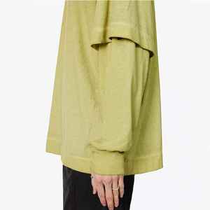 เสื้อยืดพิมพ์ลายแขนยาวคุณภาพสูงทรงโอเวอร์ไซส์สำหรับผู้ชาย ผ้าฝ้ายสองชั้น แขนยาวสองชั้น - Product Image 3