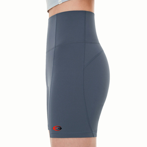 Shorts de Yoga de Cintura Baja con Encaje, Sin Costuras, Estampados, Elásticos en Cuatro Direcciones, de Spandex y Poliéster, Largos hasta la Rodilla, Ropa Deportiva para Mujer - Product Image 3
