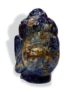 Cabeza de Buda de Sodalita Natural, Estatua de Cristal Hecha a Mano, Figura de Dios, Ídolo, Regalo Art Deco, Piedra, Radha Arts - Product Image 2