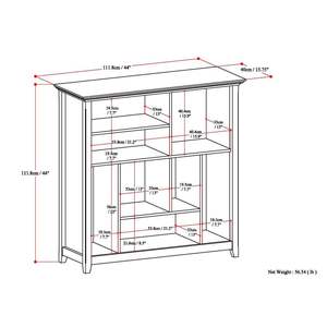 ตู้หนังสือและที่เก็บของทรงลูกบาศก์สีน้ำตาลฮิกกอรี - Product Image 6