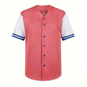 Camiseta de Béisbol Personalizada de Alta Calidad al por Mayor, Camisa de Verano Cosida a la Moda, Uniforme de Softbol Sublimado Barato OEM - Product Image 1