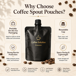 Sacchetto Riutilizzabile da 30ml con Beccuccio per Caffè Espresso, Piccola Busta Portatile per Concentrato di Caffè - Product Image 4