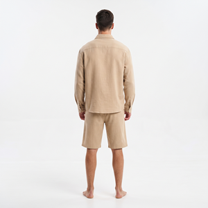 Trending Men's Summer <b>Shirt</b> and <b>Shorts</b> Set <b>Button</b> <b>Up</b> <b>Short</b> <b>Sleeve</b> Two Piece Casual Outfit Wholesale - Product Image 4