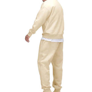 Ensemble de survêtement pour homme, coloré, à capuche, long, uni, décontracté, pour l'automne, 100% coton, coupe classique, design 2-en-1, respirant - Product Image 6