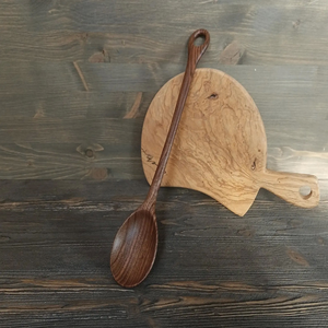 Cuchara de Té de Madera Natural, Ecológica, Hecha a Mano, para Café, Té, Azúcar y Especias, Acabado Liso, Utensilio de Cocina - Product Image 1