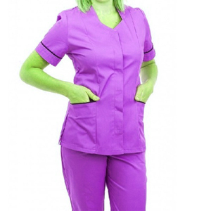 Tenues médicales pour femmes de haute qualité, ensemble de blouses d'infirmière à manches courtes, doux, extensible, anti-humidité, uniforme d'hôpital, plusieurs styles - Product Image 2